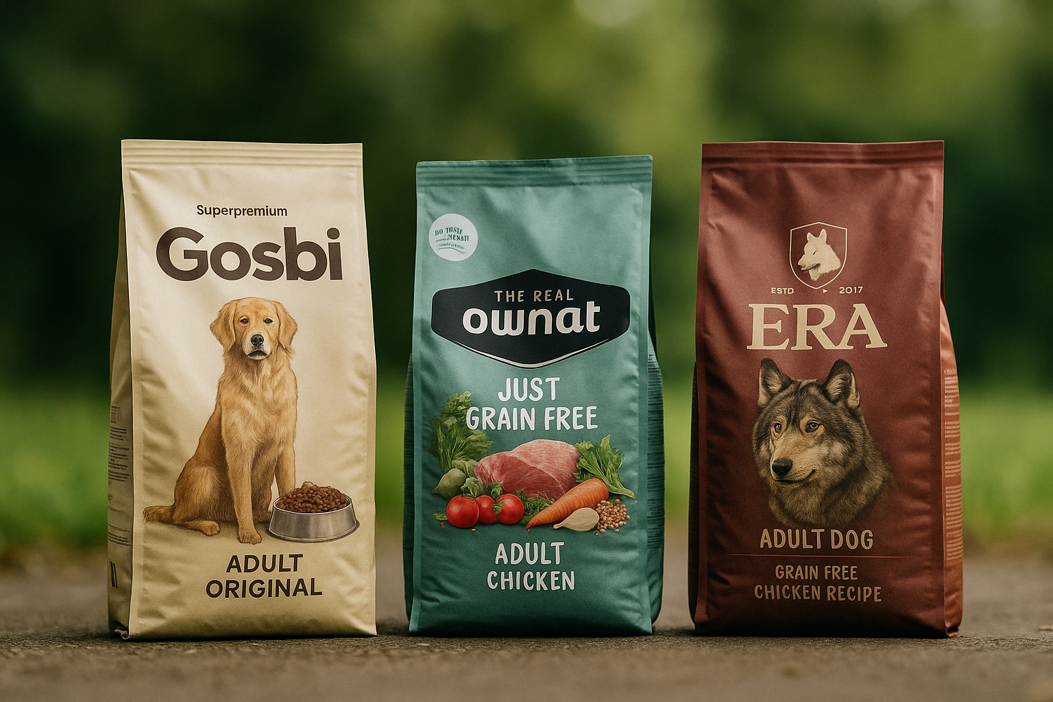 Sacos de pienso reales: Gosbi, Ownat y ERA