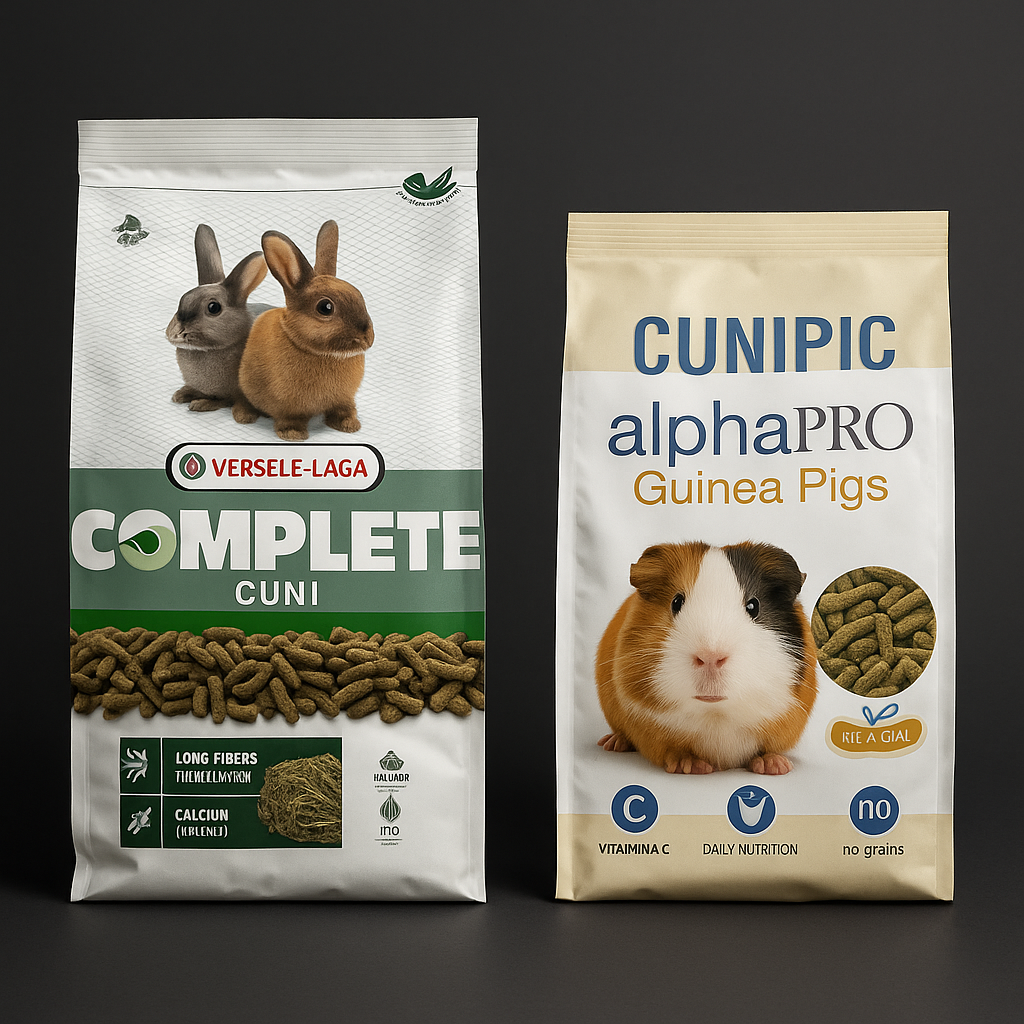 Sacos de pienso para roedores: Versele-Laga y Cunipic