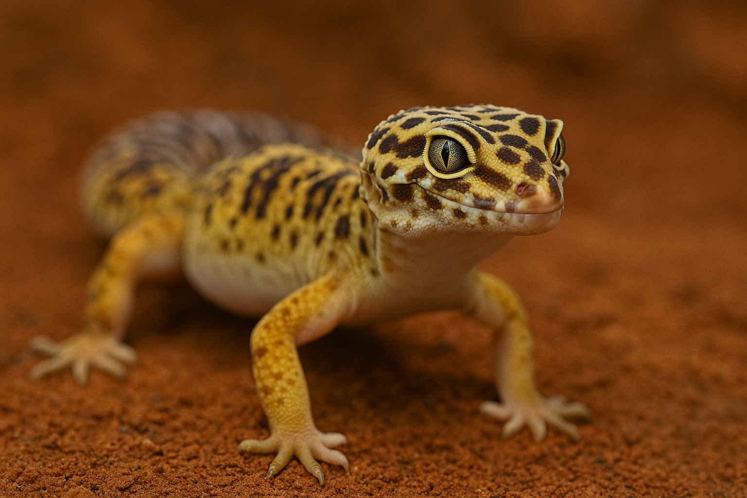 Gecko leopardo en primer plano