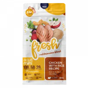 Pienso Fresh Mediterranean Blend Adult Mini 3kg para perros en Zootropic