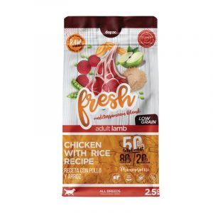 Pienso Fresh Mediterranean Blend Adult Lamb 2.5kg con cordero para perros en Zootropic