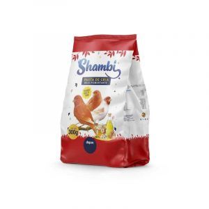 Pasta roja Shambi 300gr alimento para canarios y pájaros en Zootropic