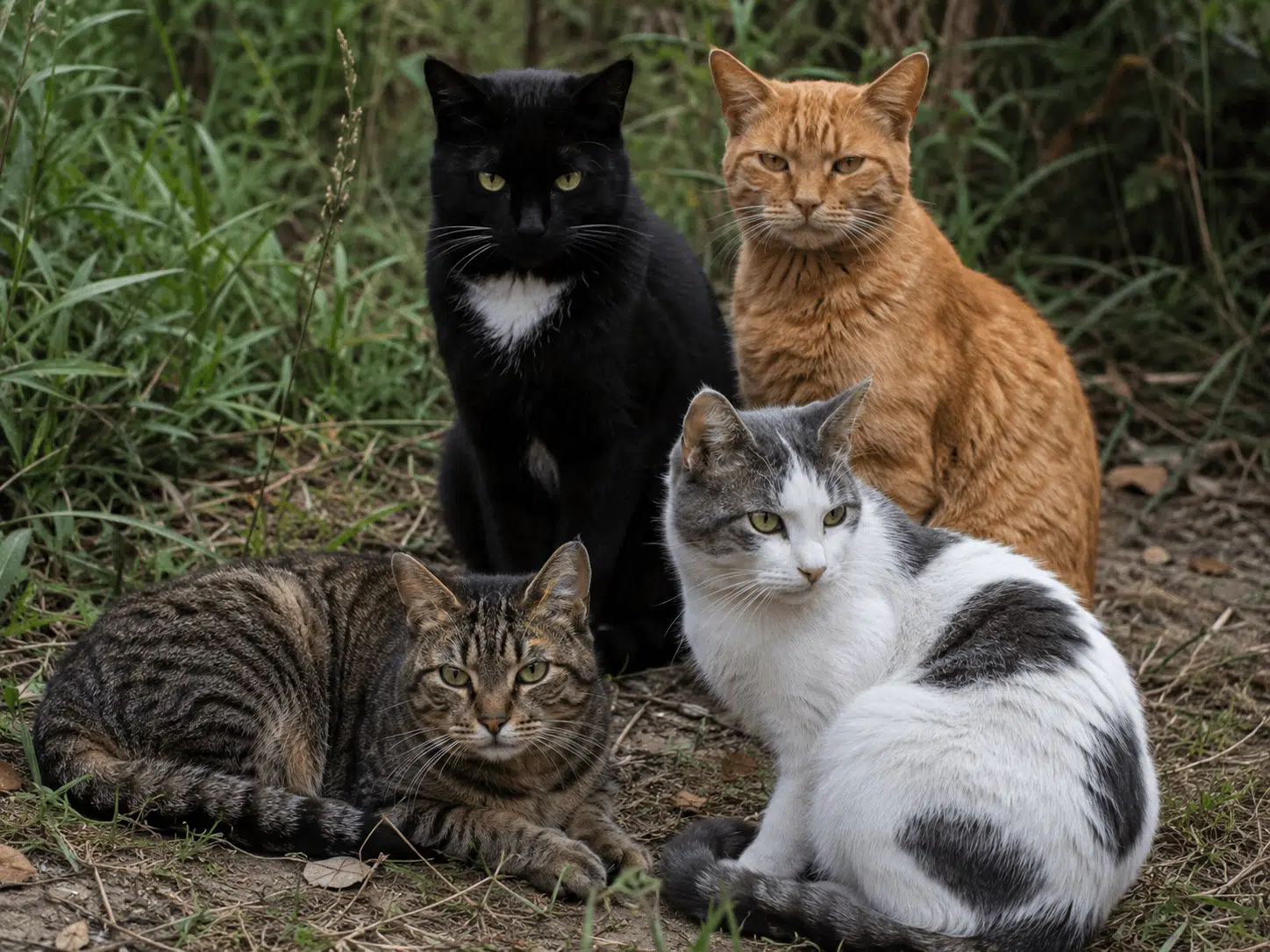 Gatos con distintas personalidades y necesidades de convivencia