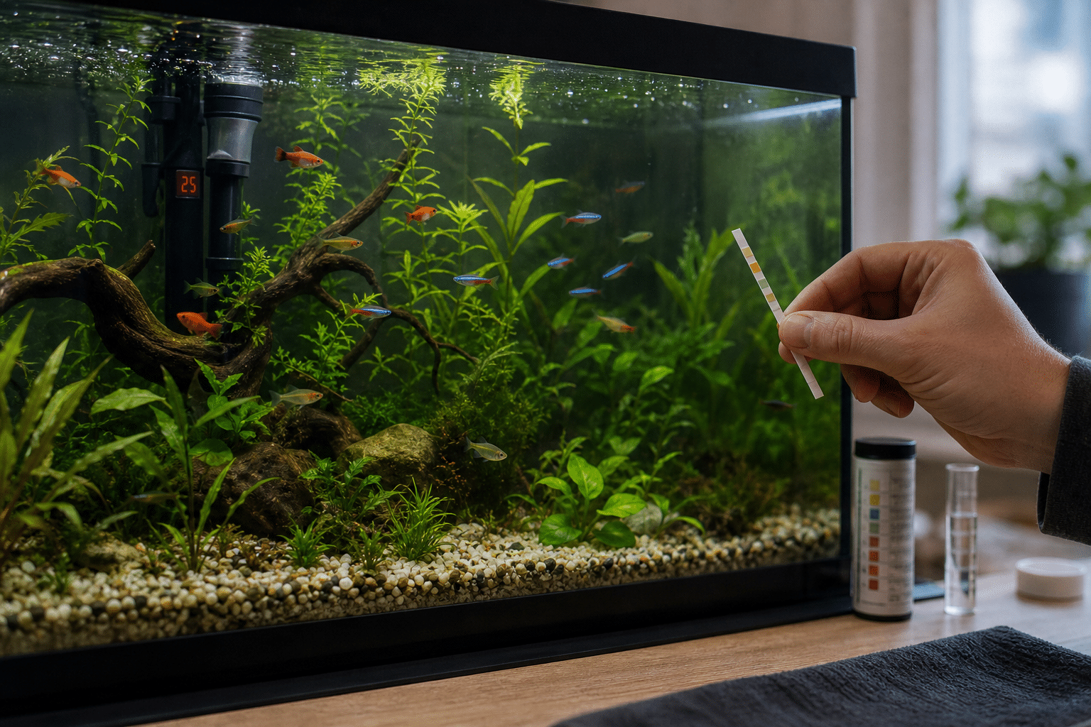 Errores al cuidar peces en un acuario plantado