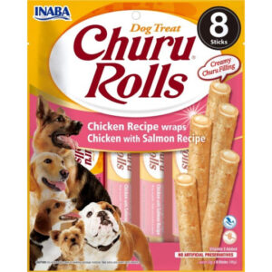 Churu DOG Rolls receta de pollo con salmón en Zootropic Burgos