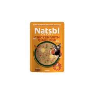 NATSBI CAT STEAMED CHICKEN WITH QUAIL EGG 80 g en Zootropic Burgos